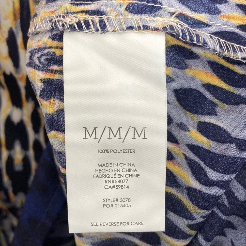 Cabi Ruffle Collar Multicolored Button Down Blouse - image 5